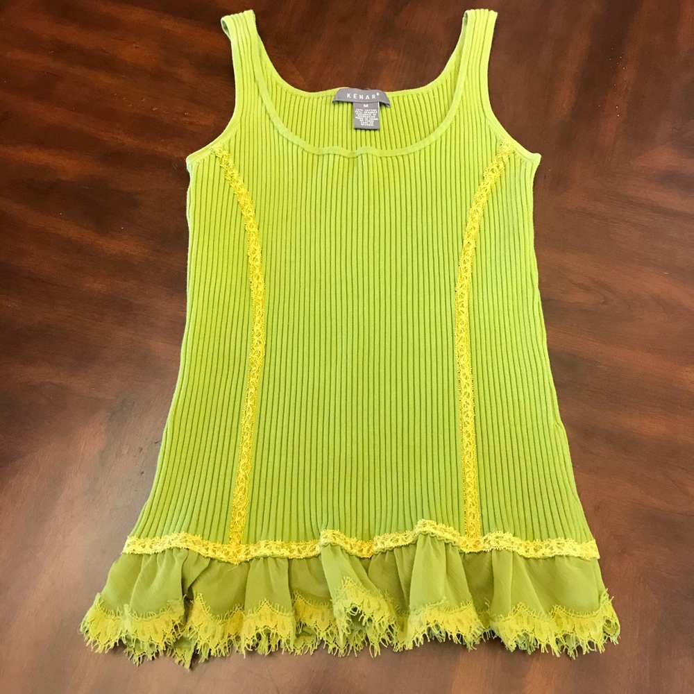 Kenar Sweater Chartreuse Sweater Tank M